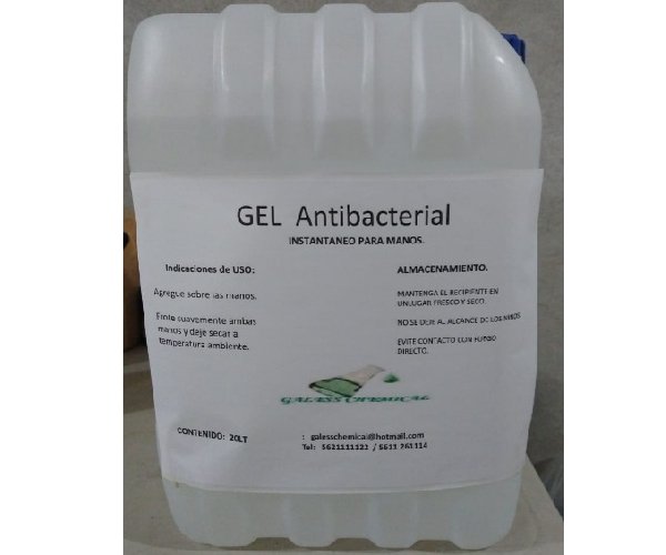 Gel antibacterial y sanitizante